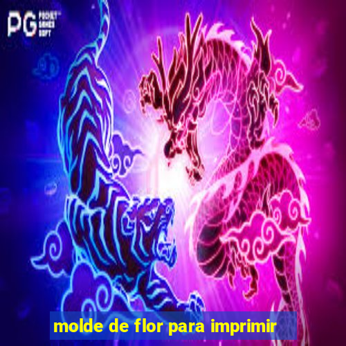 molde de flor para imprimir